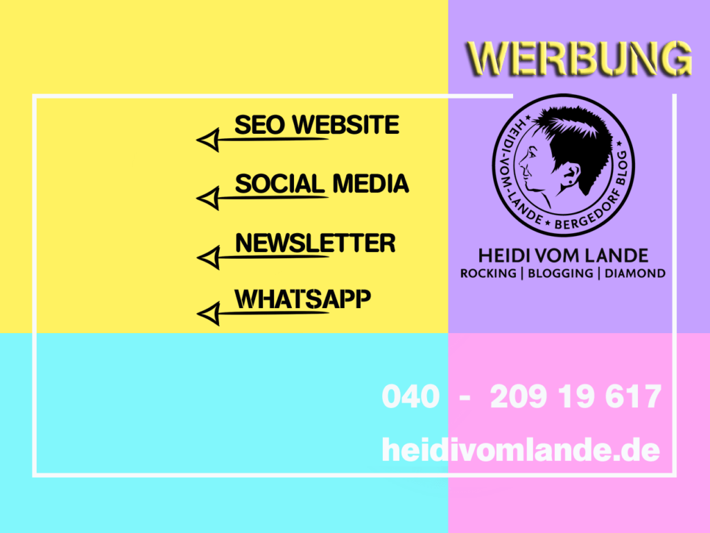 HEIDI VOM LANDE, Mopo Insider, Bergedorf Blog, Blog aus und für Bergedorf, Hamburg, Bloggerin, Rocking, Blogging, Diamond, Online-Journalistin, online, Heidi vom Lande, Presse, Media, Mediadaten, Auszeichnungen, Merchandise, Online-Werbung, Werbung buchen
