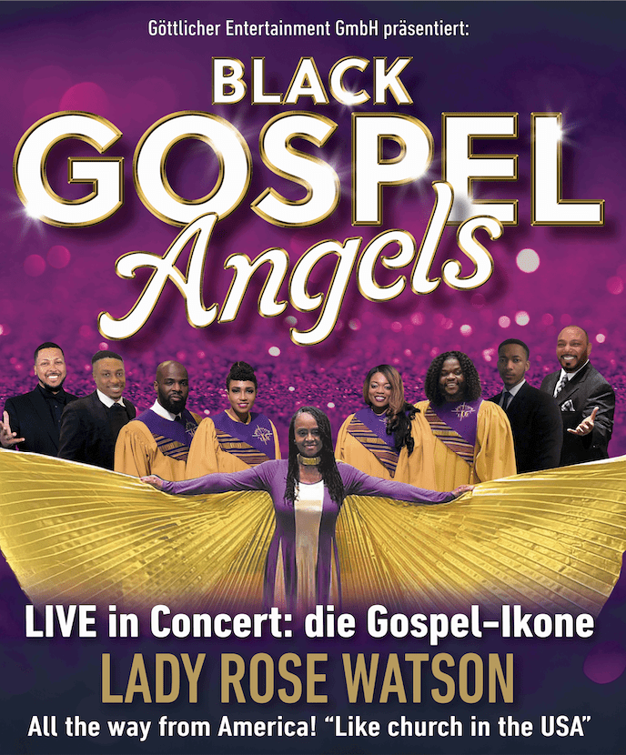 Lady Rose & The Black Gospel Angels, Chor, USA, Deutschlandtournee, Hamburg, Laeiszhalle, Kathy Kelly, Konzert, Gewinnspiel, Freikarten zu gewinnen