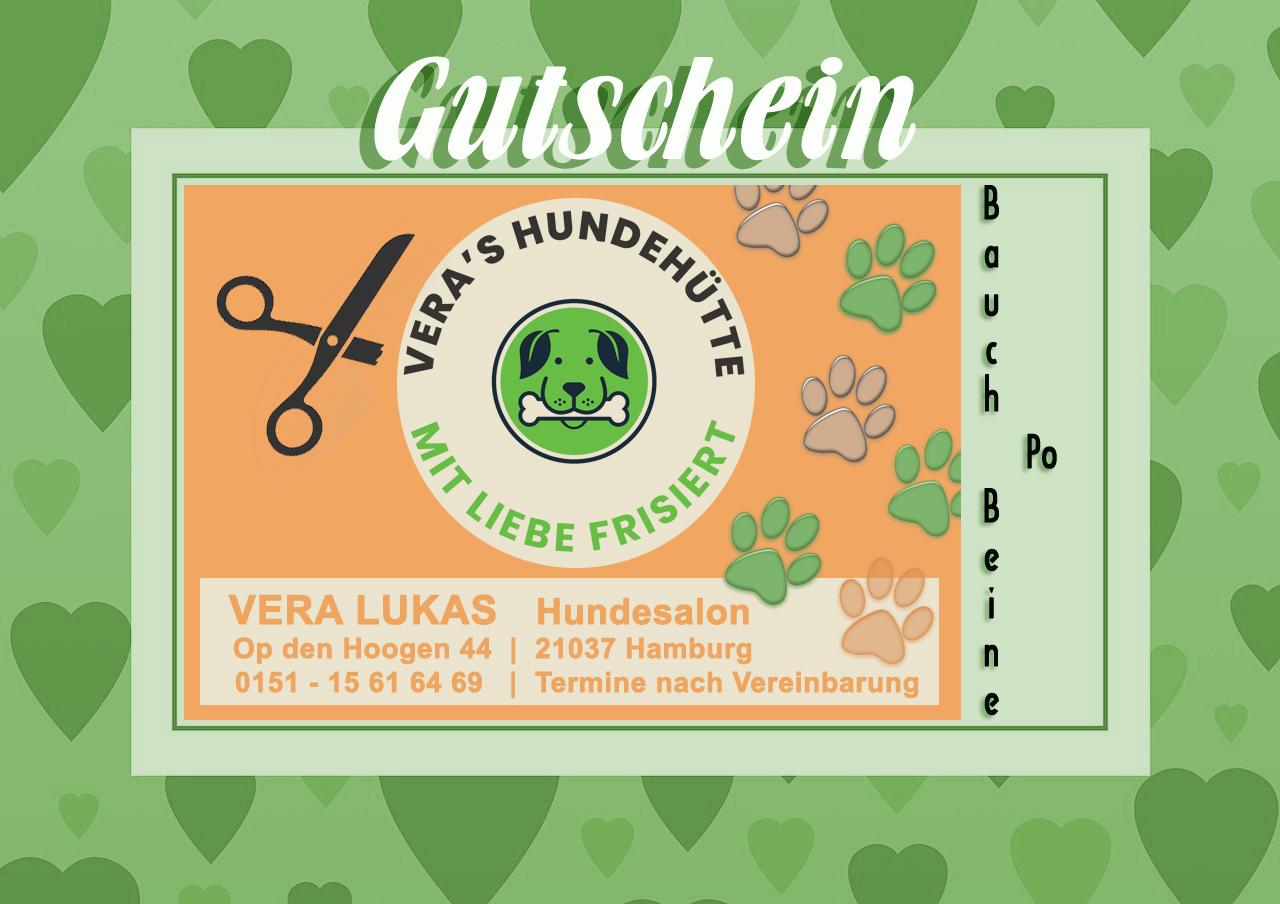 Vera Lukas, Hundefriseur, Hundefrisör, Hundesalon, Fellpflege, Behandlung, Groomer, Grooming, Zahnpflege, Waschen, Fönen, Baden, Schneiden, Ernährungsberatung, Bergedorf, Hamburg, Norddeutschland, Vier- und Marschlande, Fellnasen, Best Buddies, Veras Hundehütte, Bezirk Bergedorf, Gewinnspiel