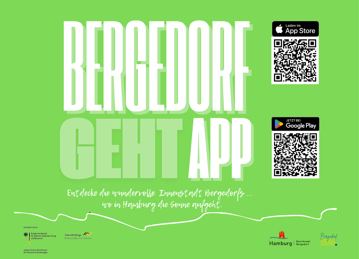 Bergedorf, City App Bergedorf Now, Bergedorf erlebbarer machen, Kategorien, Filterfunktion, Touristen, Besucher, Bezirk Bergedorf