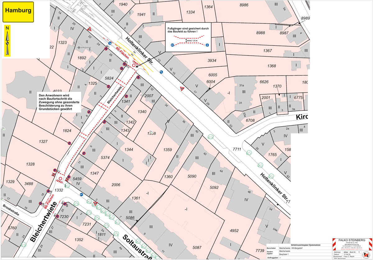 Bleichertwiete, Umgestaltung, Pläne, Straßenneugestaltung, Sanierung, Bauprojekt, Bergedorf-Süd, Bezirk Bergedorf, Hamburg, Baubeginn