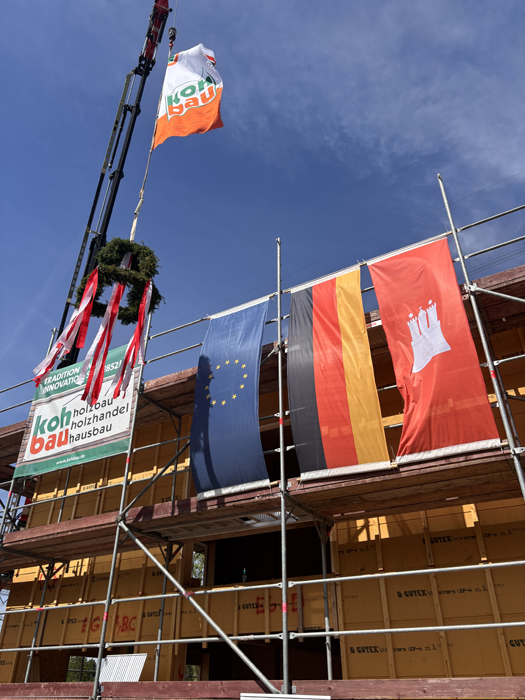 Clippo Boberg, Lohbrügge, Bezirk Bergedorf, Hamburg, Bergedorf, Kinder- und Jugendliche, Richtfest