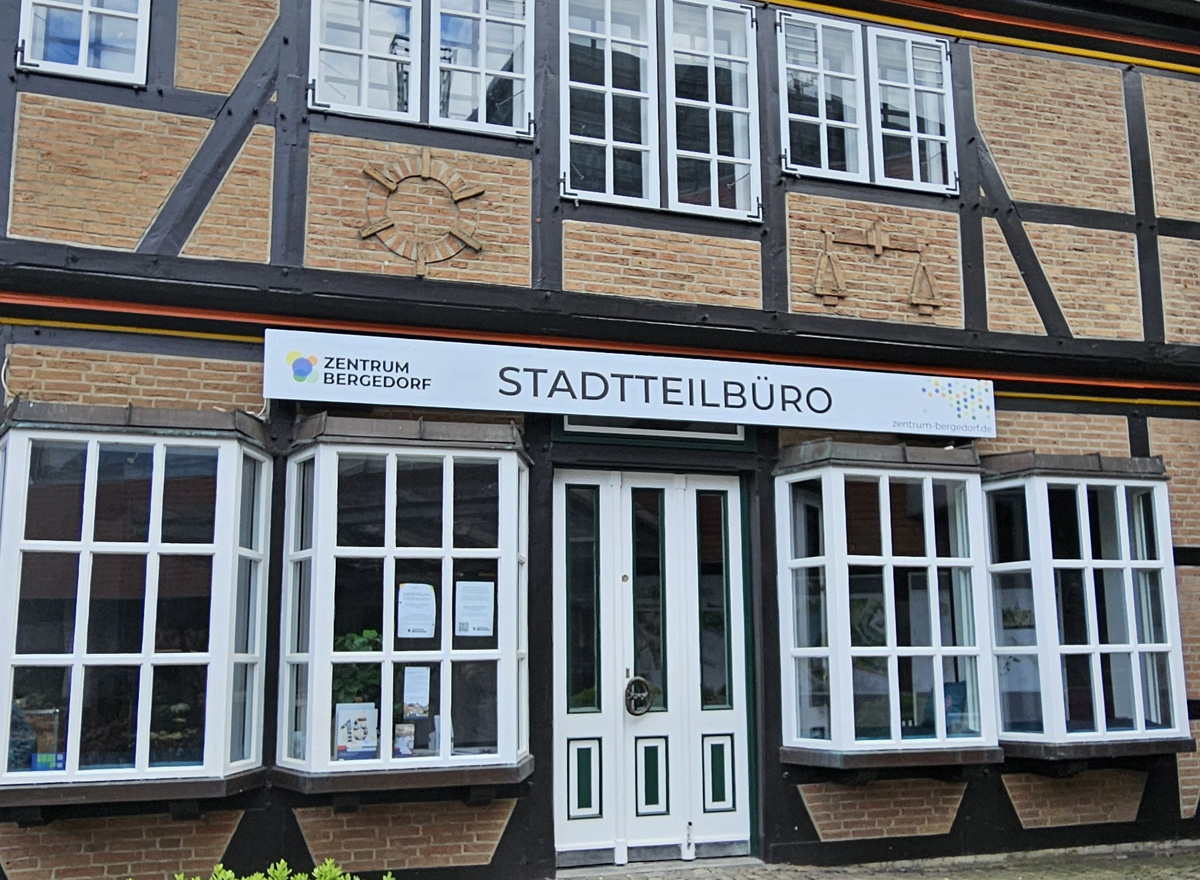 Stadtteilbüro, Bergedorf Now, GOS, Eröffnung, Plietsch, Citymanagement, Städtebauförderung, Lebendige Orte, starke Gemeinschaften, Bezirk Bergedorf, Hamburg