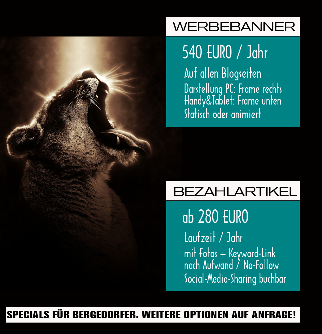 Online-Werbung, HEIDI VOM LANDE, Mopo Insider, Bergedorf Blog, Blog aus und für Bergedorf, Hamburg, Bloggerin, Rocking, Blogging, Diamond, Online-Journalistin, online, Heidi vom Lande, Presse, Media, Mediadaten, Auszeichnungen, Advertising, Werbung, optimal werben, Werbebanner, Preisliste, Follower, Reichweite, Mediadaten