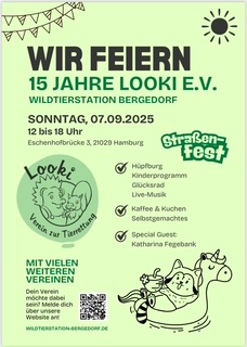 LOOKI, Verein zur Tierrettung, Wildtierstation, kranke und verletzte Tiere, Jubiläum, Bergedorf, Feier, Hamburg