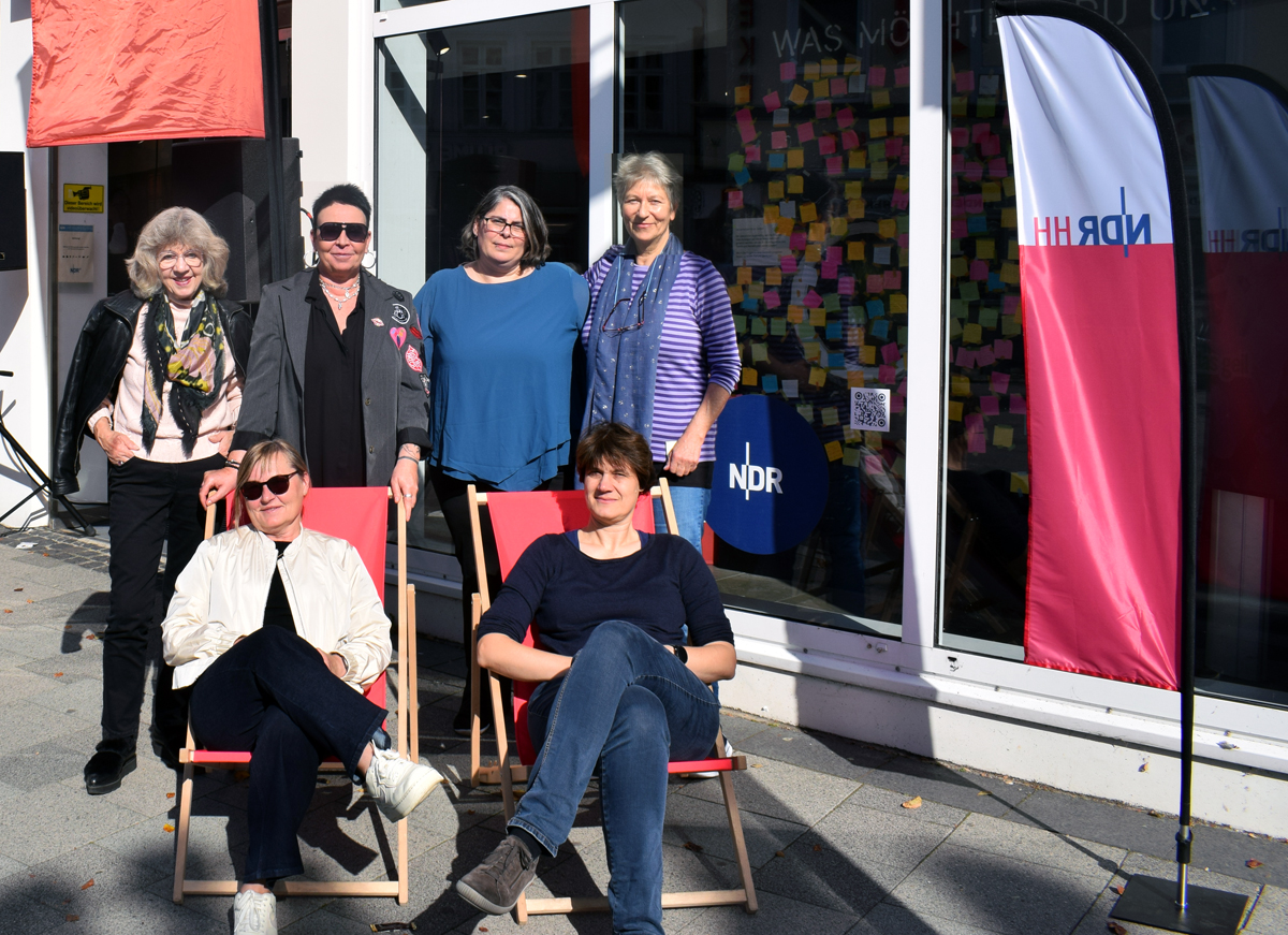 NDR, Pop-up Studio, Bergedorf, Live-Sendung, NDR Kultur, Der Nachmittag, Hamburg, Stickclub, Die NAdeligen
