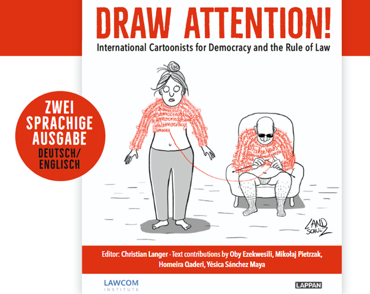 Cartoon, Wanderausstellung, Hamburger Bezirke, Bergedorf, Wir haben die Wahl, LawCom.Institute