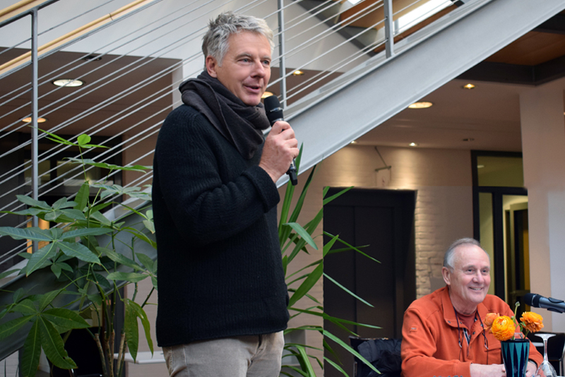 Lesung, Wolfgang Ising, Moderator, Autor, Jörg Pilawa, Haus im Park, Luisen-Gymnasium Bergedorf, Lesen im Park, Schriftsteller und Schüler