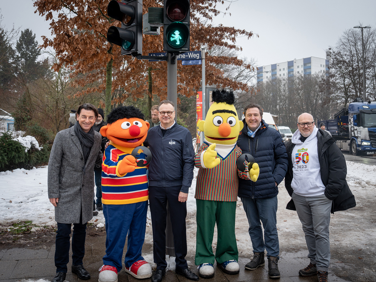Sesamstraße, NDR, Ampelmännchen, Rot, Grün, Ernie, Bert, Hamburg