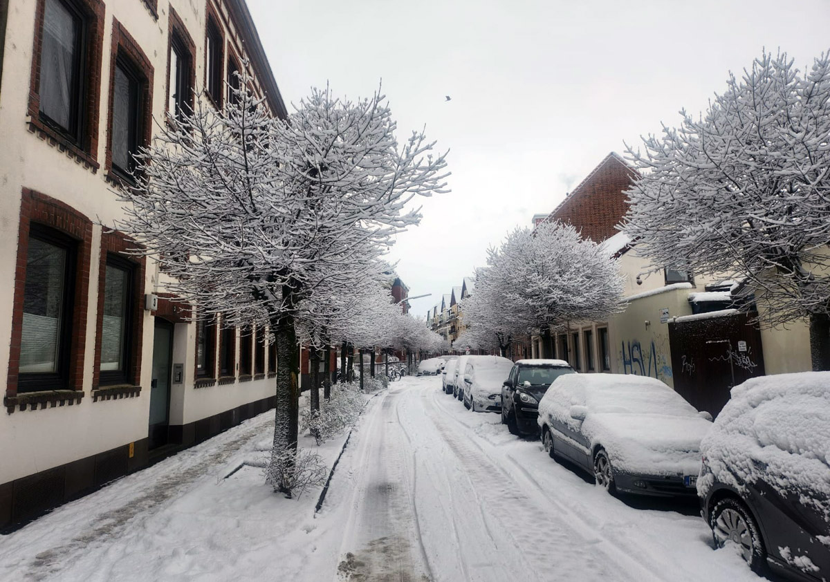 Wetter, Schnee, Eis, Warnung, Bezirksamt Bergedorf