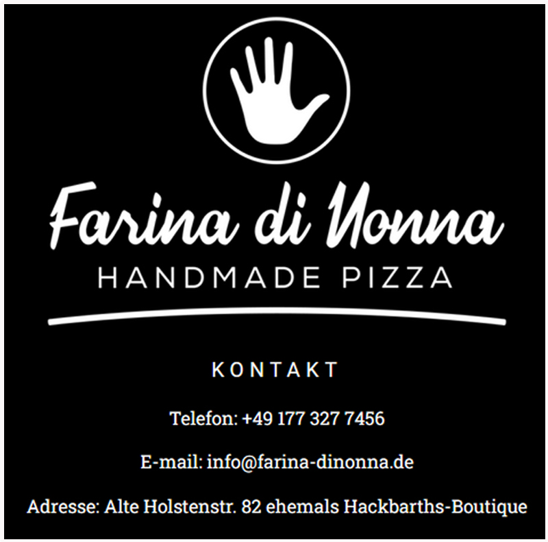 Farina di Nonna, Handmade Pizza, Restaurant, Salat, italienische Küche, Pastalovers, Hamburg