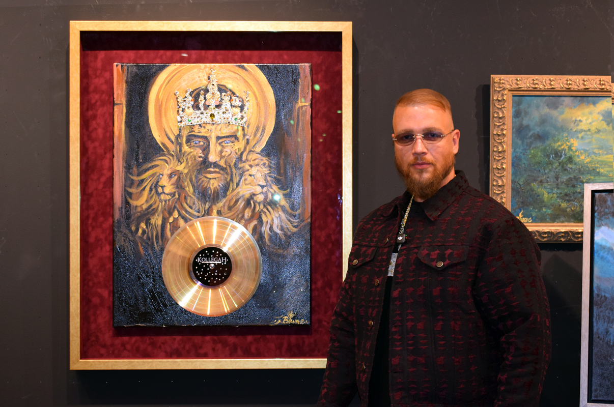 Kollegah, Felix Blume, Rapper, Musikszene, Künstler, Malerei, Ausstellung, Galerie Mensing, Hamburg