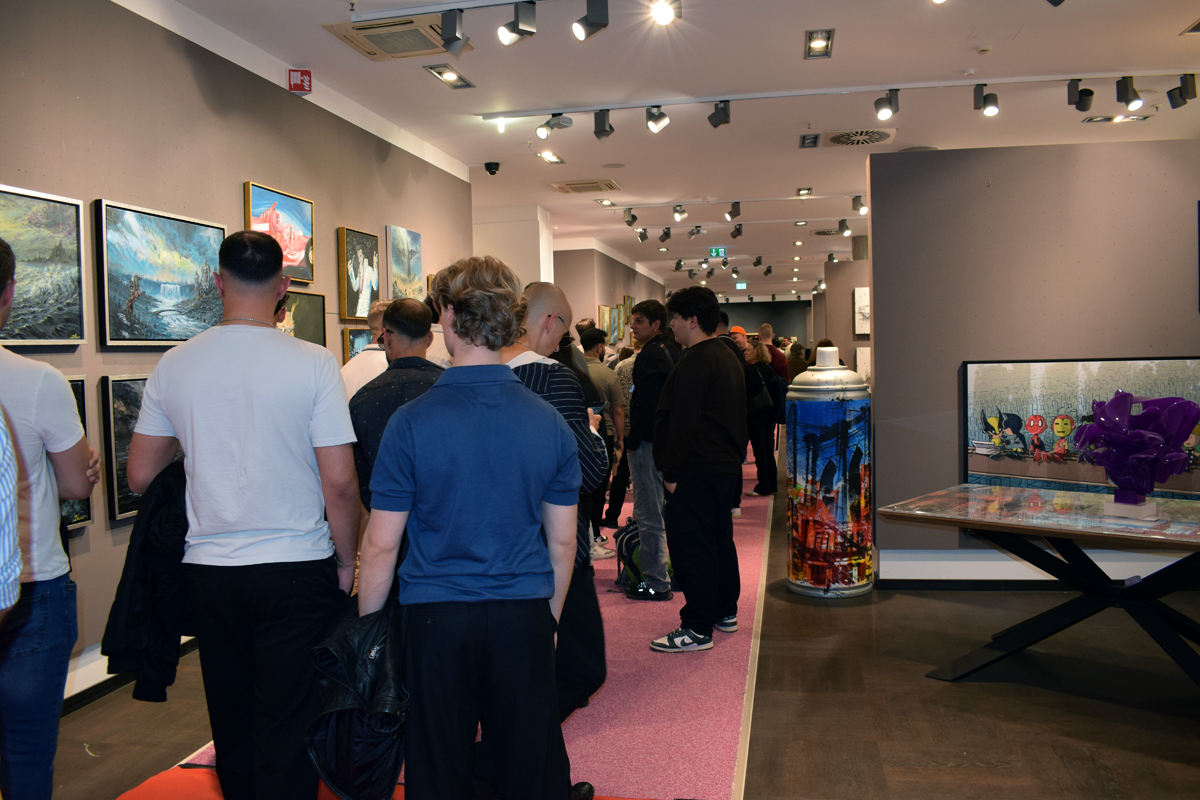 Kollegah, Felix Blume, Rapper, Musikszene, Künstler, Malerei, Ausstellung, Galerie Mensing, Hamburg