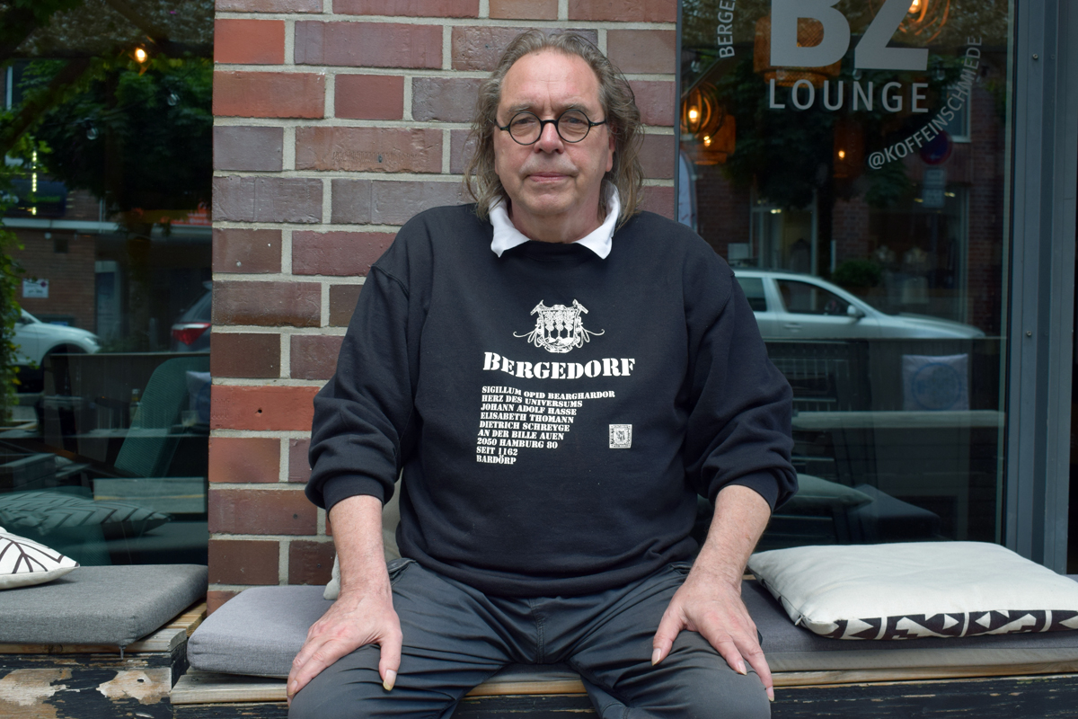 Bergedorf, Sweatshirt, Pulli, Geschichte, Dienstsiegel, Michael Seibert, Spende, guter Zweck