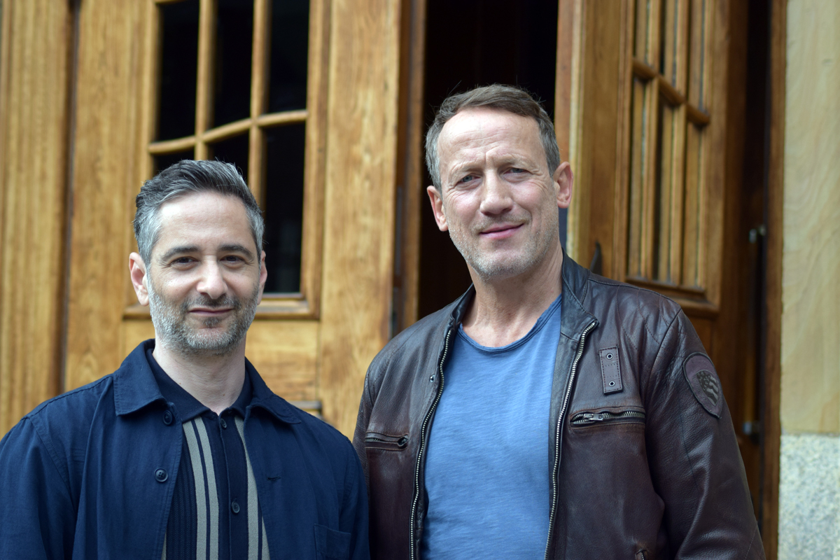 Wotan Wilke Möhring, Denis Moschitto, Tatort, NDR, Paranoia, Schauspieler, Fernsehen, Dreharbeiten, Rödingsmarkt, Hamburg