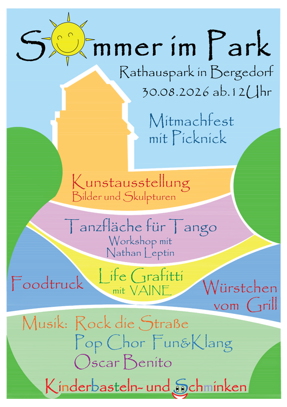 Rathauspark, Mitmachfest, Tango, Musik, Tanz, 99 Jahre Rathaus, Bergedorf
