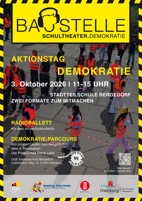 Baustelle, Aktionstag, Demokratie, Radioballett, Demokratie-Parcours, Stadtteilschule Bergedorf