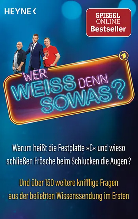 Wer weiss denn sowas?, Wissenssendung, Spiegel Bestseller, Gewinnspiel, ARD, Rund ums Buch